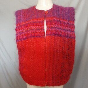 Vintage 80s Handwoven Fiberworks Vest